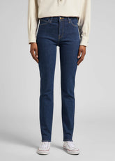 Lee Scarlett High Damskie Spodnie Jeansowe Dark Hydro L626FAKQ 112320168